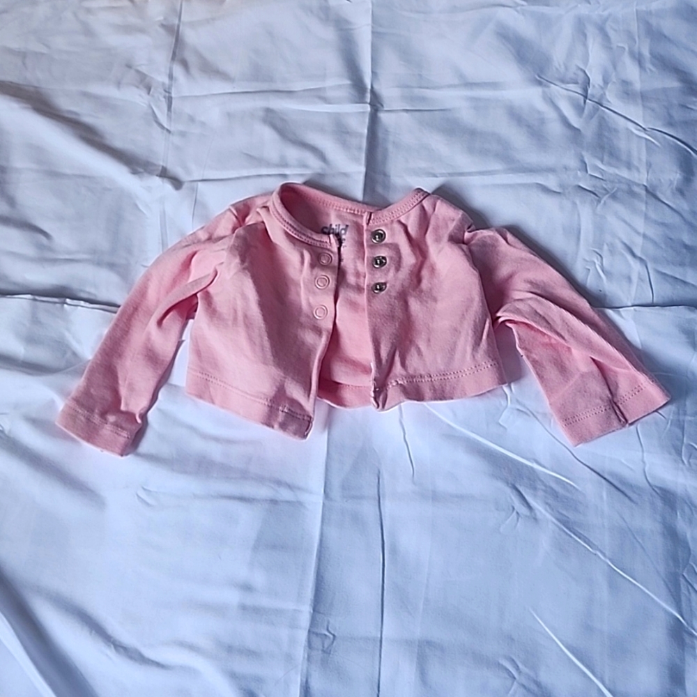 0-3m pink button up Sweater